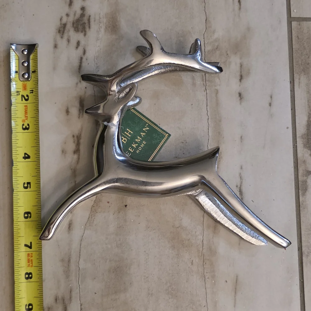 Beekman 1802 Silver Reindeer Decor - Picture 4 of 7